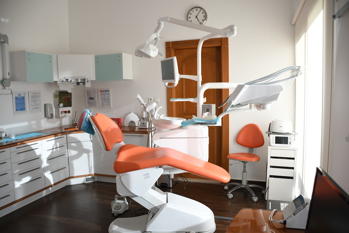 Dental practice marketing office environment with modern equipment for patient care